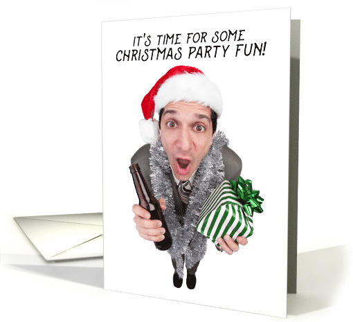 Christmas Party Invite Humor card (1539054)