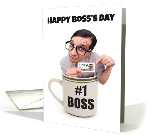 Happy Boss's Day Cup of Joe Humor card (1540376)