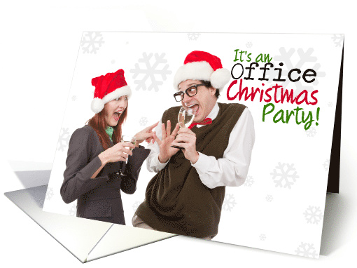 Christmas Office Party Invitation Humor card (1541528)