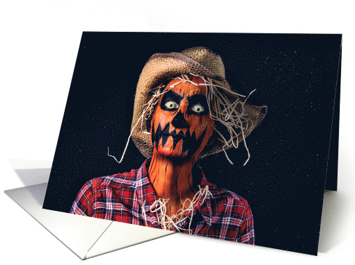 Happy Halloween Scary Scarecrow card (1542696)