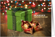 Season’s Greetings For Anyone Festive Present and Decorations card