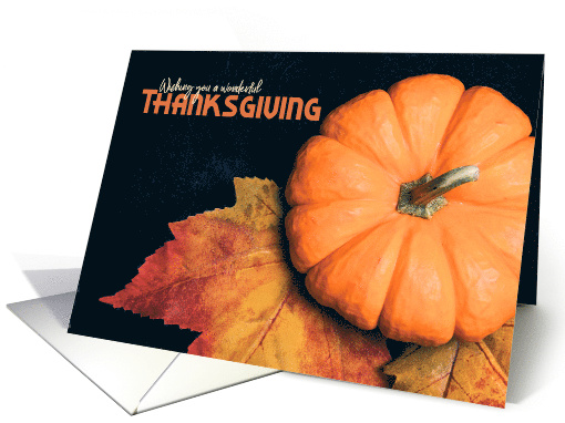 Happy Thanksgiving For Anyone Pumpkin card (1544020)