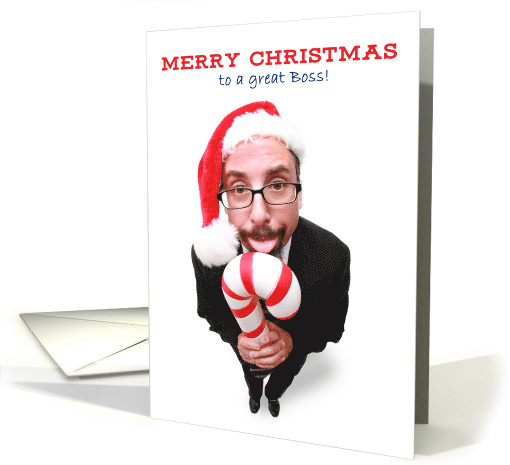 Merry Christmas Boss Humor card (1545910)