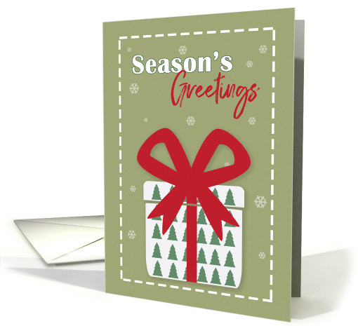 Season's Greetings Simple Present card (1547356)