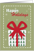 Happy Holidays For Anyone Simple Present card