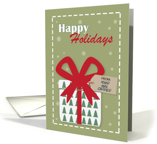 Happy Holidays From Your Mail Carrier card (1547576)