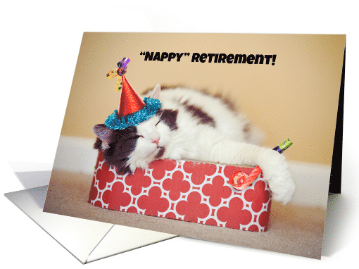 Nappy (Happy) Retirement For Anyone Funny Cat Sleeping in... (1548342)