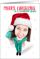Merry Christmas to a Wonderful Doctor Humor card