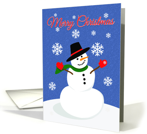 Merry Christmas to Anyone Cute Snowman card (1548764)