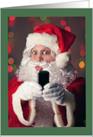 Merry Christmas Santa Selfie Humor card
