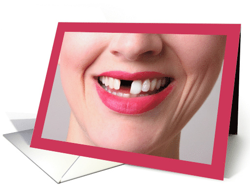 Thinking of You Makes Me Smile Humor card (1549444)