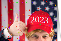Happy New Year 2023 For Anyone Trump Humor card