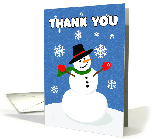 Thank You for the Christmas Gift Snowman card (1550462)
