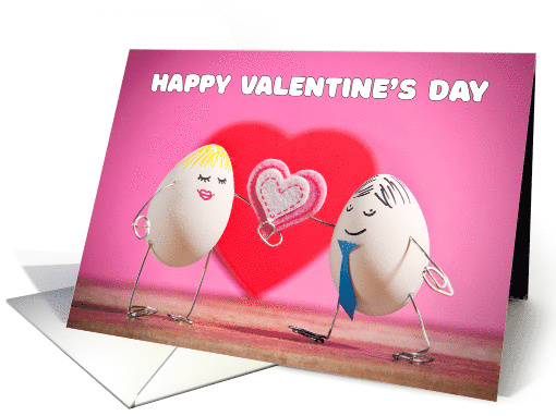 Happy Valentine's Day Egg Humor card (1550828)