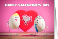 Happy Valentine’s Day Egg Humor card