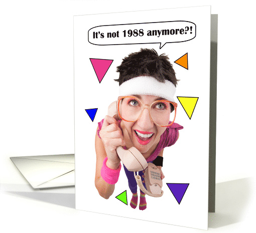 Happy New Years Funny 80's Humor For Anyone card (1552504)