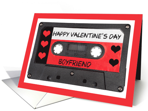 Happy Valentine's Day Boyfriend Mix Tape Humor card (1552818)