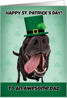 Happy St. Patrick’s Day Dad Dog Humor card