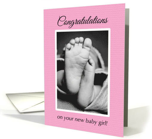 Congratulations on your New Baby Girl card (1555346)