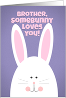 Happy Easter Brother Somebunny Loves You card