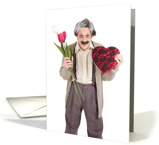 Will You Be My Valentine Old Guy Humor card (1557342)
