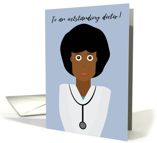 Happy Doctors' Day Smiling Female Illustration card (1559452)