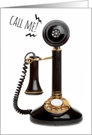 Call Me to Say Hello Old Telephone Humor card
