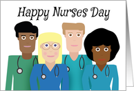 Happy Nurses Day Various Nurses card