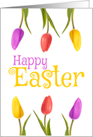 Happy Easter For Anyone Pretty Tulips card