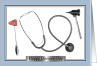 Happy Doctors’ Day Medical Instruments card