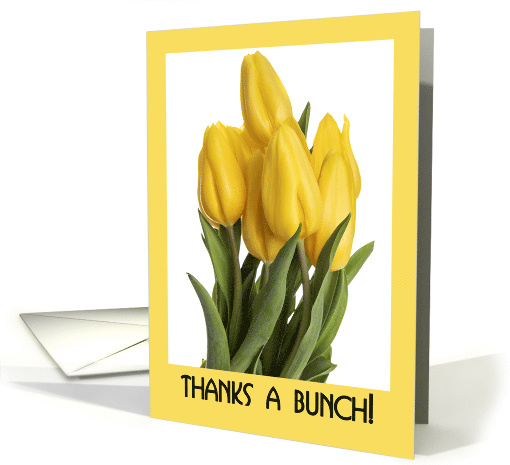 Happy Administrative Professionals Day Thank You Yellow Tulips card