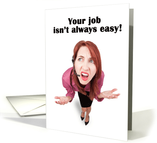 Happy Administrative Professionals Day Funny Receptionist Humor card