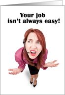 Happy Administrative Professionals Day Funny Receptionist Humor card