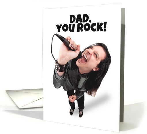 Happy Father's Day You Rock Heavy Metal Humor card (1565244)