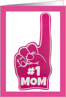 Happy Mother’s Day Pink Foam Finger Humor card