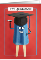 Congratulations Graduate For Anyone Ice Pop Character Humor card