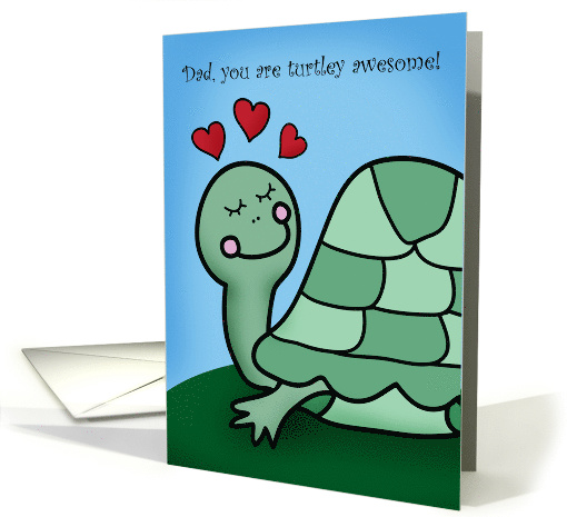 Happy Father's Day Cute Turtle card (1568752)