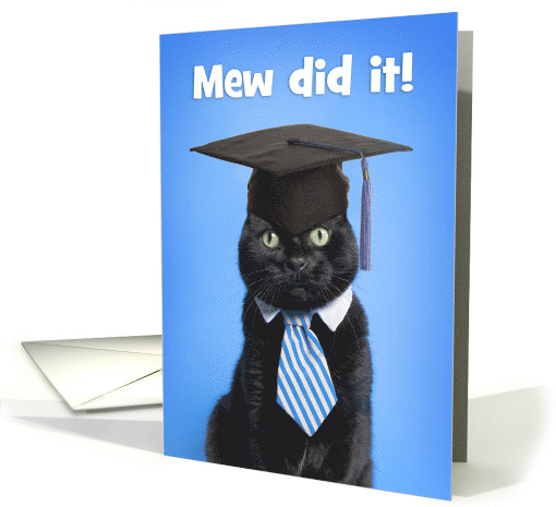 Congratulations Graduate Cat Humor card (1569000)