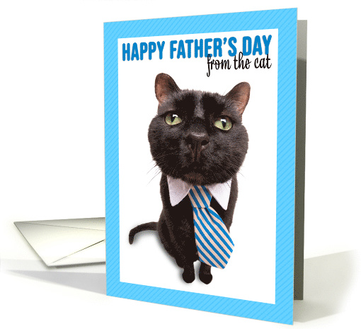Happy Father's Day From The Cat Humor card (1569372)