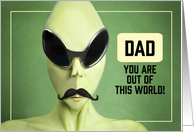 Happy Father’s Day Alien Humor card