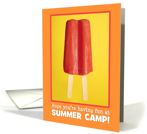 Thinking of You at Summer Camp Ice Pop card (1570904)