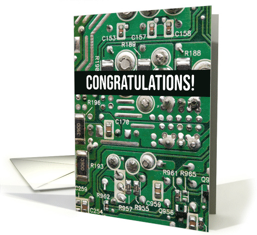 Congratulations on Becoming an Electrician card (1571412)