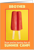 Summer Camp Brother Letters From Home Ice Pop card