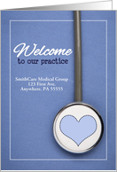 Welcome to our Healthcare Practice Stethoscope with Heart card