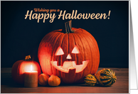 Happy Halloween For Anyone Jack o’ Lantern Still Life Photograph card