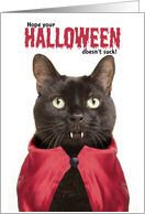 Happy Halloween Vampire For Anyone Humor card