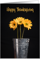 Happy Thanksgiving For Anyone Simple Sunflowers Photo card