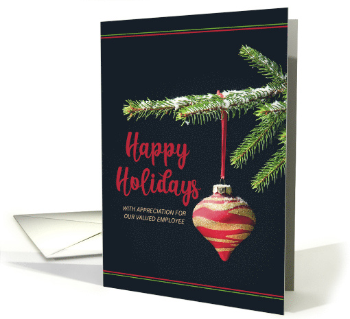 Happy Holidays Employee Decorated Christmas Tree Branch... (1589178)