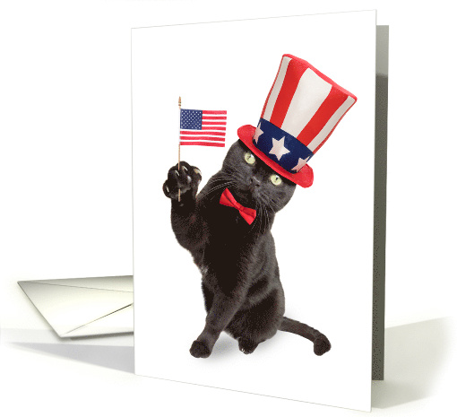 Happy Presidents' Day For Anyone Cute Patriotic Cat with... (1595552)