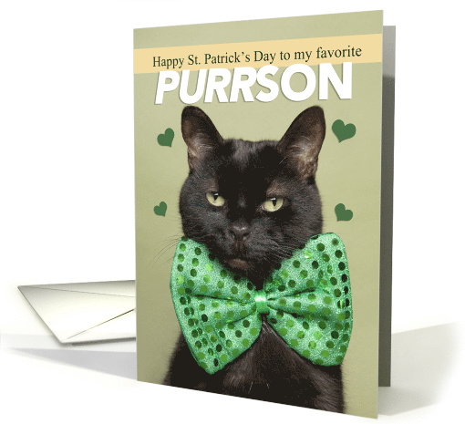 Happy St. Patrick's Day For Anyone Cute Black Cat in... (1599540)
